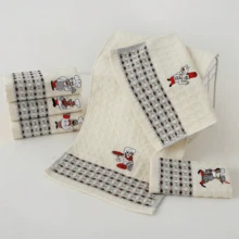 Bộ 6 khăn lau thêu hình đầu bếp, khăn dày, nhanh khô, thoáng khí, khăn đa năng phù hợp cho nhà bếp, rửa chén, lau ly, phòng tắm và chăm sóc xe hơi, có thể giặt và tái sử dụng, kiểu dáng ngẫu nhiên. - Nhiều màu - Xem 6