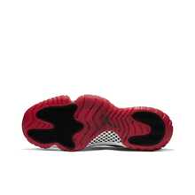 Nike Jordan Air Jordan 11 bred 網布漆皮 季後賽 舒適 耐磨 高筒 復古籃球鞋 男女同款 黑紅白 - 黑紅 - 查看 5