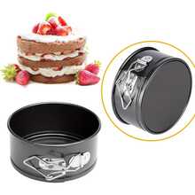 Carbon Steel Baking Pan With Brush, Spring Leak-Proof Baking Mold With Detachable Base, Non-Stick Cheesecake Baking Pan, Suitable For Baking, Pastries, Bread, Cakes And Other Foods - Multicolor - View 3