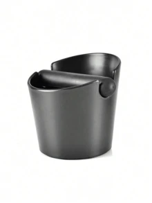 1pc Shock-Proof Coffee Grounds Collector Box, Suitable For Barista Coffee Grinding, Anti-Slip Coffee Grounds Dumping Bucket, Coffee Accessories, Student Supplies, Back To School Season - Black - View 6