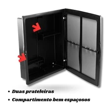 Master Bathroom Cabinet - Black - View 2