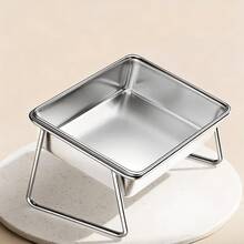 Stainless Steel Pet Food Bowl With Stand, Anti-Slip Anti-Vomit, Large Capacity Stainless Steel Food & Water Bowl, Easy To Clean And Anti-Spill, Suitable For Dogs And Cats - 25CM Large Diameter - View 8