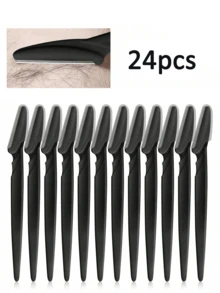 60/30/12/6/3/1 Piezas Juego de Navajas para Cejas Negras, Recortador y Navaja de Cejas, Afeitadora Exfoliante, Recortador de Vello Corporal y Juego de Navajas Faciales y de Cejas, Hojas de Mango Largo con Protector de Precisión, Herramientas de Aseo para Mujeres, Adecuado para Uso Diario o Viaje, Maquillaje, Precio Asequible, Decoración de Habitación, Tocador, Viaje, Dormitorio, Accesorios de Maquillaje, Navaja de Cejas, Precio Asequible, Regalo de Navidad, Cosméticos, Herramientas de Maquillaje, Productos Baratos, Regalo, Regalo para Mujeres, Regalo de Navidad - Negro - Ver 14