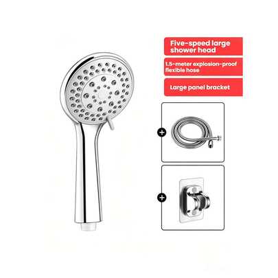 5-Setting Handheld Shower Head Set, Home Use Shower Sprayer Hose, Water Heater & Bathtub Showerhead