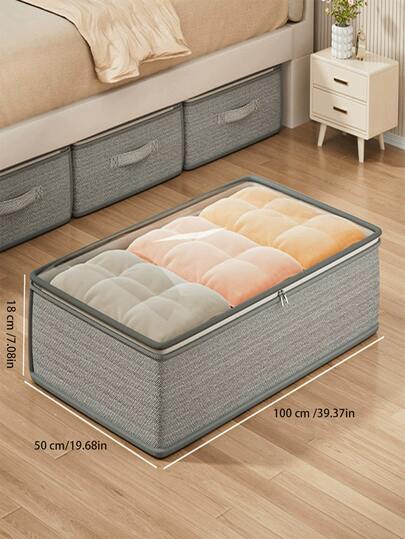 Boîte de rangement pliable transparente de grande capacité de haute qualité pour sous le lit, étagère de rangement pliable de style minimaliste pour armoire, boîte de rangement pliable pour sous le lit, boîte de rangement, panier de rangement, bac de rangement, rangement pour armoire, rangement pour jouets, rangement pour vêtements, mobilier de chambre, tiroir de rangement sous le lit, boîte de rangement avec couvercle, armoire de rangement