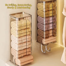 Pace Saving Wall Mounted Storage Organizer, Dustproof Hanging Box For Socks, Underwear, Trash Bags, Home Organization. - View 3