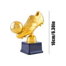 Trophée doré, idéal pour les ligues et les tournois – trophée de récompense pour les champions, souvenir d'événements sportifs, statuette pour les supporters, décoration de bureau/étagère – cadeau idéal pour les passionnés de sport et les vainqueurs. - Doré - Voir 5