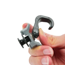 6pcs Heavy-Duty Single Stud Fitting L Track, 30kgs Capacity,Strong Plastic L Hook,Plastic Base Keeper Cargo Control And Secure Fastening - Single Stud Fitting With Hook - View 2