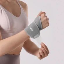 VBOSI 1 Piece Women Men Adjustable Neoprene Wrist Support Wraps With Breathable Holes - Grey - View 10