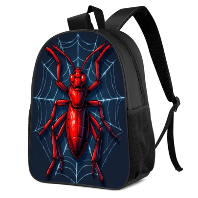 Fashionable Backpack, Suitable For Boys And Girls - Lightweight Daily Backpack, Adjustable Shoulder Straps, 15 Inch, Cartoon Print Design, Zipper Closure, Suitable For School, Camping, Travel