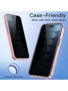 XINHONGYU 3片装全屏防窥隐私钢化玻璃屏幕保护膜,兼容 16 Pro Max/16 Pro/16/16 Plus/15 Pro Max/15 Pro/15/15 Plus/14/14 Pro/14 Pro Max/13/13 Pro/13 Pro Max/12/12 Pro/12 Pro Max/11/11 Pro/11 Pro Max/X/XS/XR/XS Max/7/8/6/6S/7 Plus/8 Plus/6 Plus/6 S,防水、防震、防摔、防刮、防指纹 - 黑色 - 查看 6