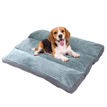 Extra Large Thick Dog Bed For Cats & Dogs, Washable Non-Slip Pet Sofa, Plush All-Season Sleeping Pad (4 Sizes) - Sage Green - View 15