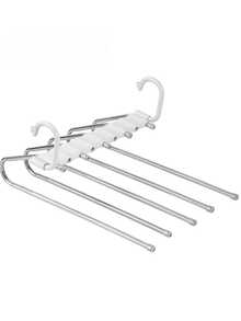 多层裤架，可折叠衣柜裤装收纳架，无缝防滑储物架 - 彩色 - 查看 12