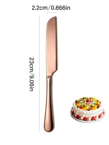 Bộ 1/2 dao cắt bánh mì/bánh ngọt bằng thép không gỉ, thích hợp cho sinh nhật, đám cưới, tiệc tùng và các dịp lễ khác. - Xem 2