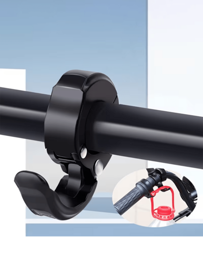 Móc treo ghi đông xe đạp đa năng, không cần khoan, dùng cho xe điện/xe máy, giá đỡ đa chức năng cho mũ bảo hiểm và túi xách, phù hợp cho việc đạp xe.