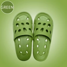 3 Pairs Unisex Bathroom Slippers, Solid Color Breathable Open Toe Slippers, Comfortable Non-Slip EVA Material, Breathable Design, No Water Accumulation Inside - Multicolor - View 31