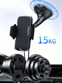 Giá đỡ điện thoại gắn kính chắn gió ô tô đa năng, có giác hút, xoay 360°, giá đỡ định vị GPS, lực hút mạnh 15KG, thao tác bằng một tay, phù hợp với mọi loại điện thoại thông minh, có thể lắp đặt trên kính chắn gió và bảng điều khiển ô tô. - Giá đỡ điện thoại - Xem 5