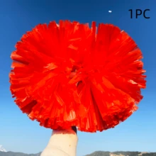 Pompones de unicolor mate, adecuados para baloncesto, deportes, danza, competiciones de gimnasia, actuaciones de baile cuadrado, actividades grupales, adecuados para diversas actividades escénicas Pompones de animación - flores de mano de animadora - Ver 35