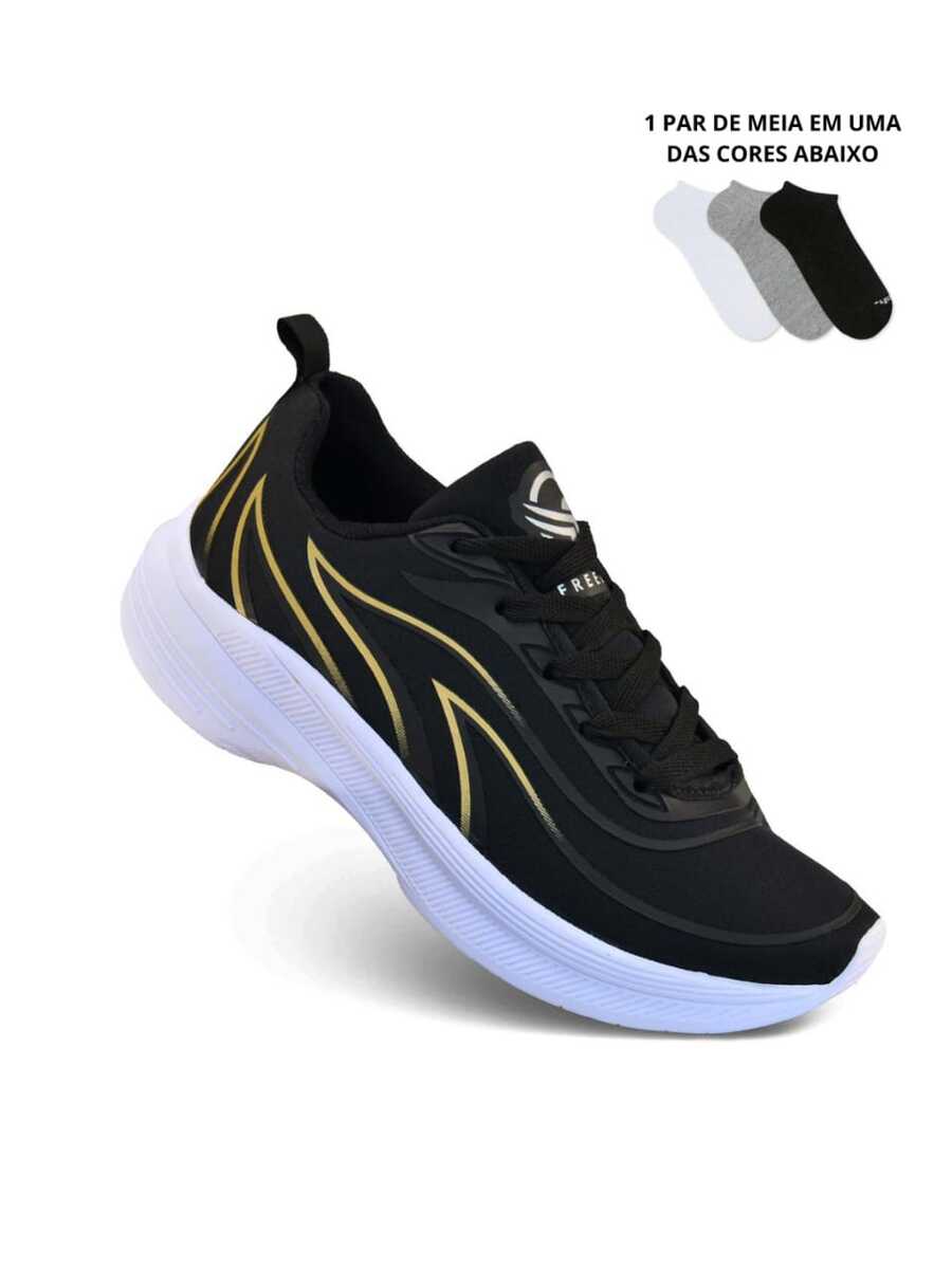 Men's Weightlifting Shoes: Soft And Lightweight Shoes + Men's Short Socks - VÀNG ĐEN - Xem 1