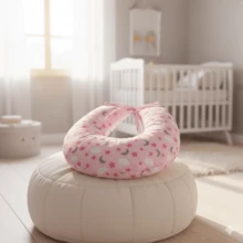 Nursing Pillow Cover Refill Model In Printed Fabric - Pink Sky - View 4