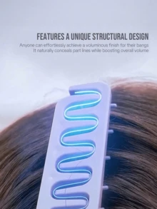 2pcs Wide-Tooth Comb Set - Unisex, Ideal Tool For Creating Voluminous Curly Hair. Textured Handle Suitable For All Hair Types. This Styling Comb Can Lift The Roots To Help Men Create Fluffy Styles And Cover Split Ends; Also Suitable For Bangs Styling - Multicolor - View 9