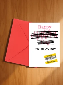 1pc Interesting Father's Day Card, Suitable For Teasing Father And Stepfather, "Happy Father's Day", Front With Delicate Texture, Back With Smooth Writing, High-Quality Father's Day Card - A - View 13