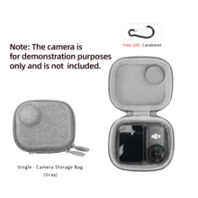 适用于 Osmo Nano Mini 的迷你便携包，迷你保护套，附赠登山扣，黑/灰两色可选，是旅行摄影、Vlog 和户外探险的理想之选，方便携带 | 全面保护 | 小巧轻便 | 附赠登山扣 - 查看 12