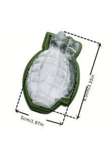2 khuôn silicon hình lựu đạn cầm tay, khuôn đá viên mùa hè thủ công sáng tạo, khuôn đa năng dùng để làm đá và nướng bánh. - Nhiều màu - Xem 5