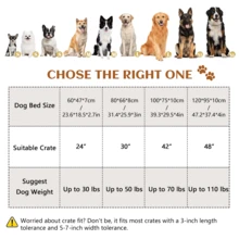 Extra Large Thick Dog Bed For Cats & Dogs, Washable Non-Slip Pet Sofa, Plush All-Season Sleeping Pad (4 Sizes) - Sage Green - View 2