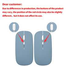 Wireless Bluetooth Mouse Compatible With Laptop//, Compatible With IOS 13.1.2 And Above, Mute Mini Mouse, Compatible With Android/Windows/Linux (Misty Blue) - Mist Blue - View 8