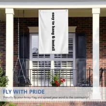 Puerto Rico National Flag - Durable Polyester, Light Blue & Black, 3x5ft - Perfect For Outdoor Display,Single Sided Print Polyester Flag With Rustproof Grommets - Decorative Flag - View 4