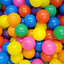 20pcs Candy-Colored Ocean Balls, Suitable For Ball Pit Toys, Soft Plastic Ball Spheres, Thickened Colorful Bubble Ocean Ball Pool - Multicolor - View 3