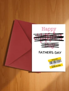 1pc Interesting Father's Day Card, Suitable For Teasing Father And Stepfather, "Happy Father's Day", Front With Delicate Texture, Back With Smooth Writing, High-Quality Father's Day Card - A - View 14