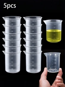 3.38 Fl Oz/100ml Measuring Cup, Thick PP Material, Graduated Plastic Beaker, Multifunctional Marked Liquid Measuring Cup For Kitchen And Laboratory - Multicolor - View 15