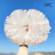 Pompones de unicolor mate, adecuados para baloncesto, deportes, danza, competiciones de gimnasia, actuaciones de baile cuadrado, actividades grupales, adecuados para diversas actividades escénicas Pompones de animación - flores de mano de animadora - Ver 23