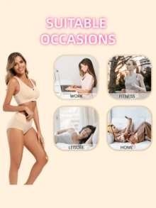 1pc Women's Plus Size Seamless Breathable High Elastic Panties - Solid Color With "LOVE" Letter Decor, Comfortable Supportive Underwear, Soft Fabric, Suitable For All Seasons As Clothing Gift - View 5