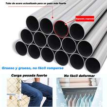 Armario Portátil para Ropa con Múltiples Rieles Colgantes y Estantes - Armario de Almacenamiento Multifuncional para Dormitorio y Sala de Estar, Organizador de Ropa Resistente, Guardarropas Portátil Fácil de Armar, Ideal para Apartamentos, Closets Pequeños y Espacios Reducidos - Ver 8