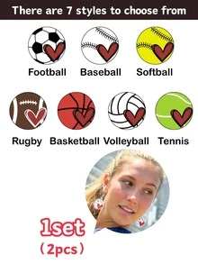 Personalized Sports Acrylic Dangle Earrings, Custom Baseball Basketball Football Soccer Earrings With Name And Number, Game Day Jewelry, Mother's Day Gift For Sports Mom, Team Mom, Player Mom, Fan Accessories For Her - Multicolor - View 10