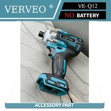 VERVEO 電動工具 20V 無刷衝擊起子機 360N.M 高扭力 全銅馬達 升級版 USB-C 充電式鋰電池組 適用於木工家具組裝維修 1/4" 六角批頭電動起子 DIY - 藍色 - 查看 13