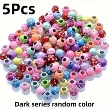 5/10/15Pcs8mmCandy Color Mixed Round Spacer Beads Shiny Imitation Crystal Acrylic Beads Jewelry Making Materials DIY Craft Beads - Multicolor - View 15