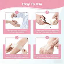 1 Roll Silicone Scar Patch, Suitable For All Skin Types, Reusable Silicone Scar Strips, Professional Use - View 2