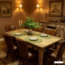 1件/2件/4件/6件/8件/10件/12件装椭圆形棉质编织餐垫，12x18英寸，椭圆形餐桌垫，天然编织耐热餐垫，适合家庭聚会、婚礼、派对（绿色） - 綠色 - 查看 4