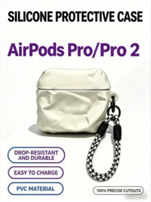 苹果Air保护壳，带防丢扣，适用于苹果Air Pro/Pro 2/Pro 3/苹果Air 4 - 白色 - 查看 3