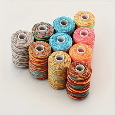 Household Sewing Thread Kit Colorful Polyester Stitching Thread For Fabric