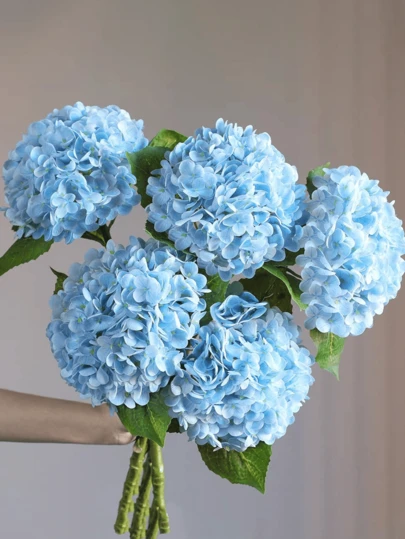 18/9pcs Artificial Hydrangea Bouquet - Realistic Silk Hydrangea Flowers, Suitable For DIY Wedding Bouquets, Bridal Shower Decor, Home/Office Decor (Living Room, Kitchen, Garden, Hotel), Mother's Day, Birthday & Valentine's Day Gifts, Room Decor, Home Decor, Spring Decor, Bedroom Decor, Wedding Decor, Garden Decor, Outdoor Porch Decor, Mother's Day Gifts For Her