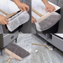 1pc/10pcs Non-Woven Electrostatic Broom Cover - Washable & Reusable Broom Sleeve, Super Dust & Pet Hair Capturing, Non-Slip Universal Fit For Hardwood Tile Floors, Suitable For Home Office Cleaning, Great For Pet Owners & Allergy Sufferers - White - View 6