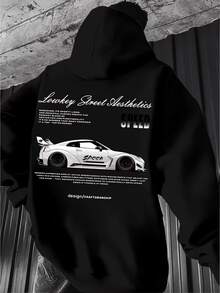 Autumn/Winter Kangaroo Hoodie Sweatshirt - Comfortable Premium Jacket - New Special Offer - Model: Carro Speed - Sophisticated - Exclusive In-Store Promotion - Hitam - View 1