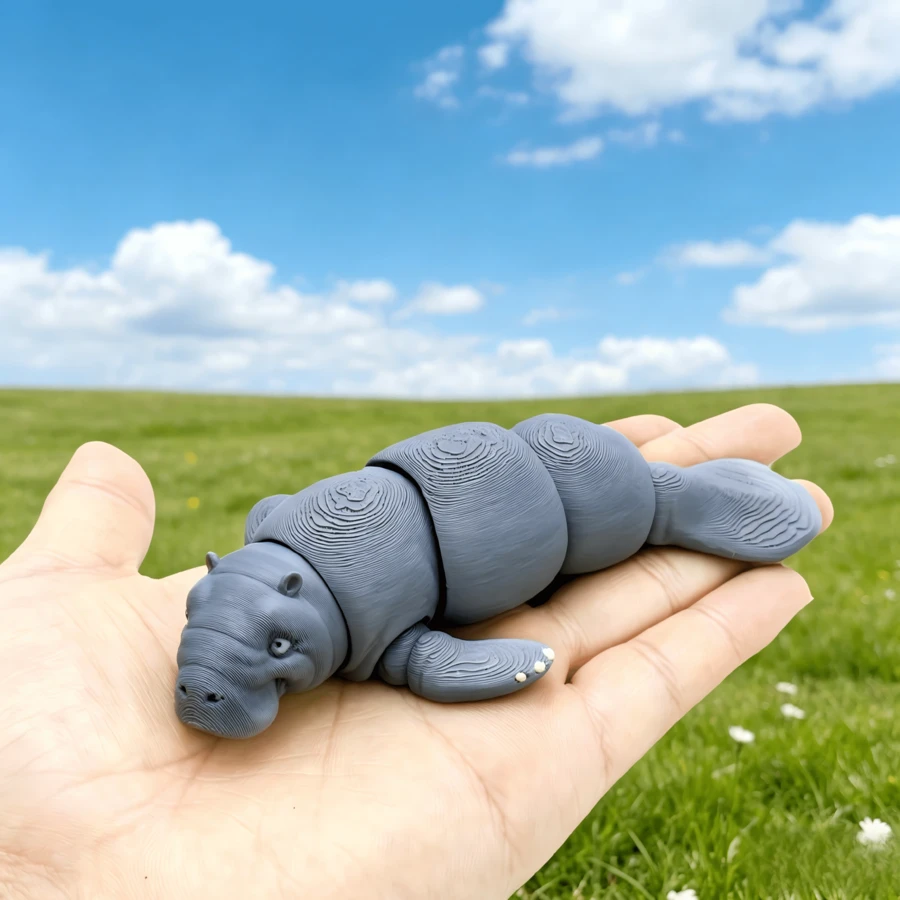Búp bê cá nốt sần in 3D có khớp cử động, búp bê nhồi bông giáo dục giúp giảm căng thẳng cho trẻ em, mô hình động vật sống động như thật để trang trí quà tặng. - cá cúi - Xem 1