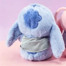 Miniso Disney Lilo & Stitch Series New Chinese-Style Dreamy Cross Dressing Sitting Plush Toy Soft Cute Cartoon Stitch Stuffed Doll Animal Sleeping Pillow Home Decor Christmas Birthday Gift - Blue - View 10