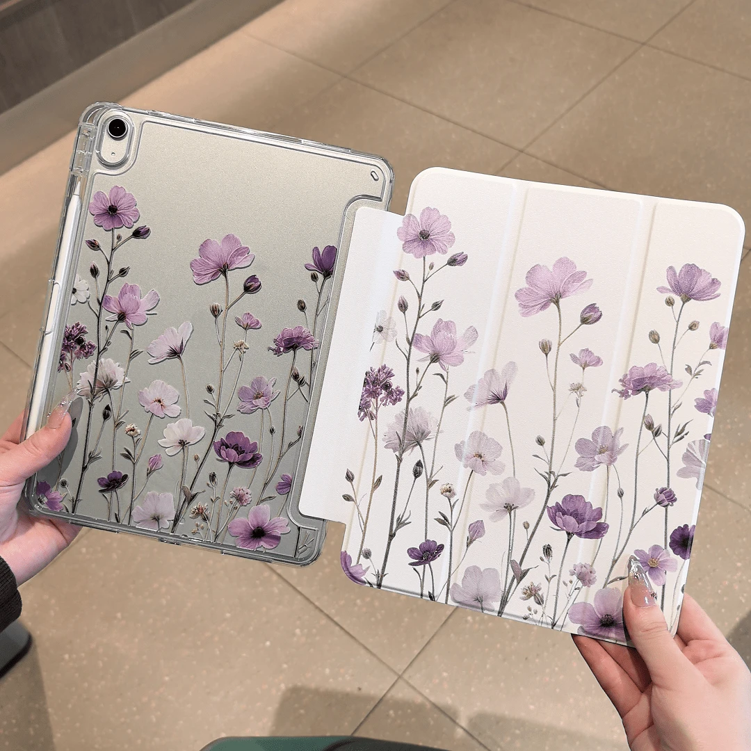 Ốp bảo vệ máy tính bảng 11 inch mới năm 2026, tương thích với MatePad SE, khóa từ tính, chức năng tự động tắt/mở màn hình thông minh, khe cắm bút cảm ứng, mặt lưng acrylic trong suốt, chống rơi vỡ, thiết kế gập ba, tương thích với MatePad 11.5S 2026/MatePad 11.5 2025, phù hợp với Redmi Pad 2 11 inch/Pad SE 11 inch 2023, ốp A16, tương thích với iPad thế hệ thứ 11, thế hệ thứ 9 10.2 inch, Air 11, thế hệ thứ 10. - Trong sáng - Xem 1